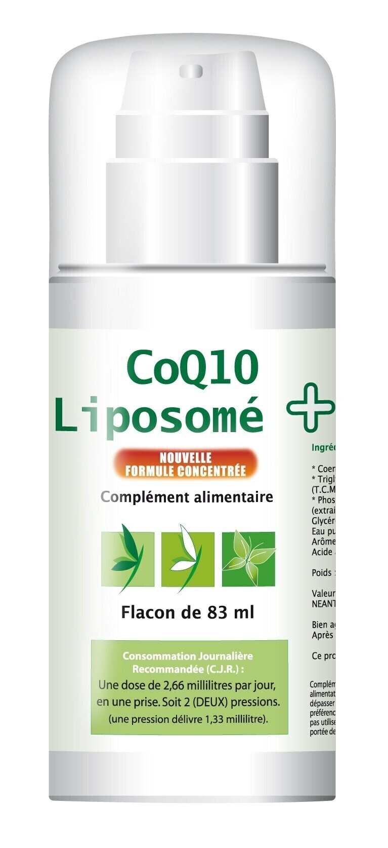 CoQ10 liposomé + 2 CoQ10 liposomé +