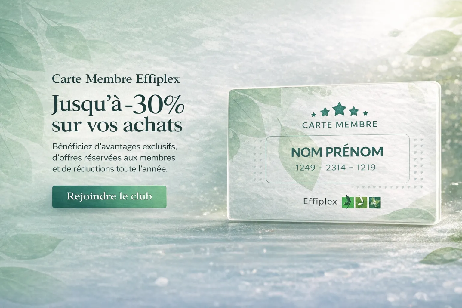 Avantages Membres Effiplex