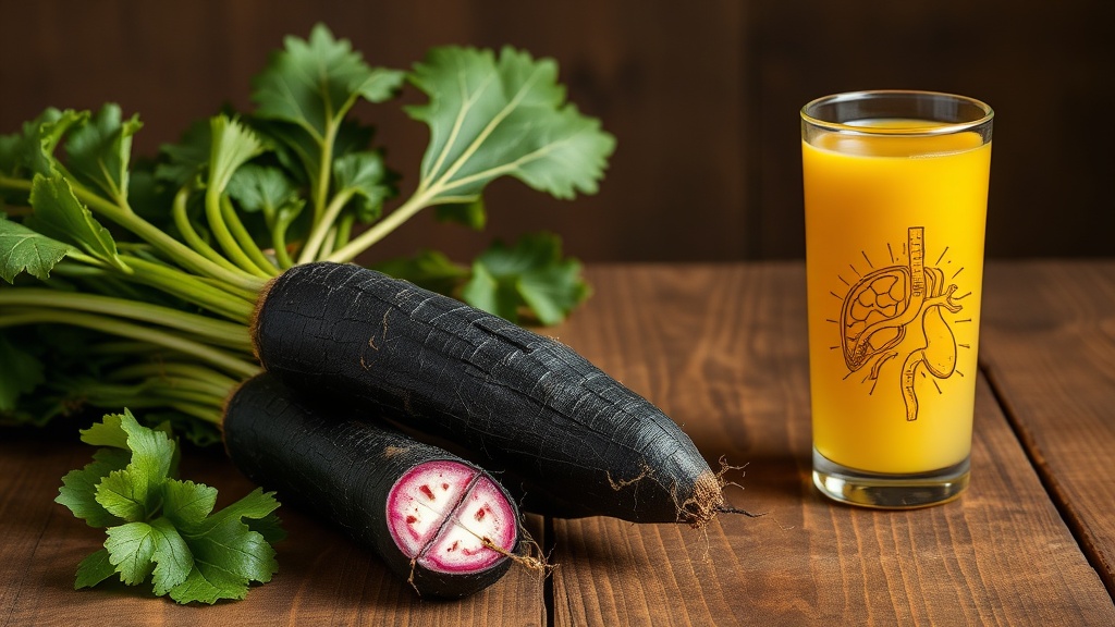Radis Noir Foie : 5 Bienfaits Prouvés, Posologie et Contre-indications 1 radis noir foie bienfaits drainage hépatique