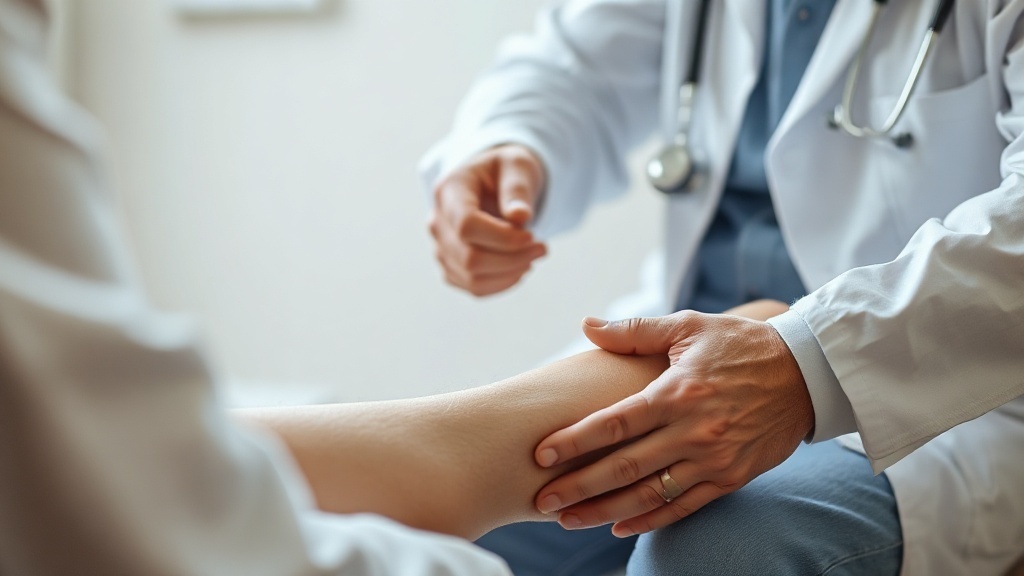 Phlébite : quels sont les premiers signes qui doivent alerter ? 3 premiers signes de la phlébite, examen médical d'une jambe